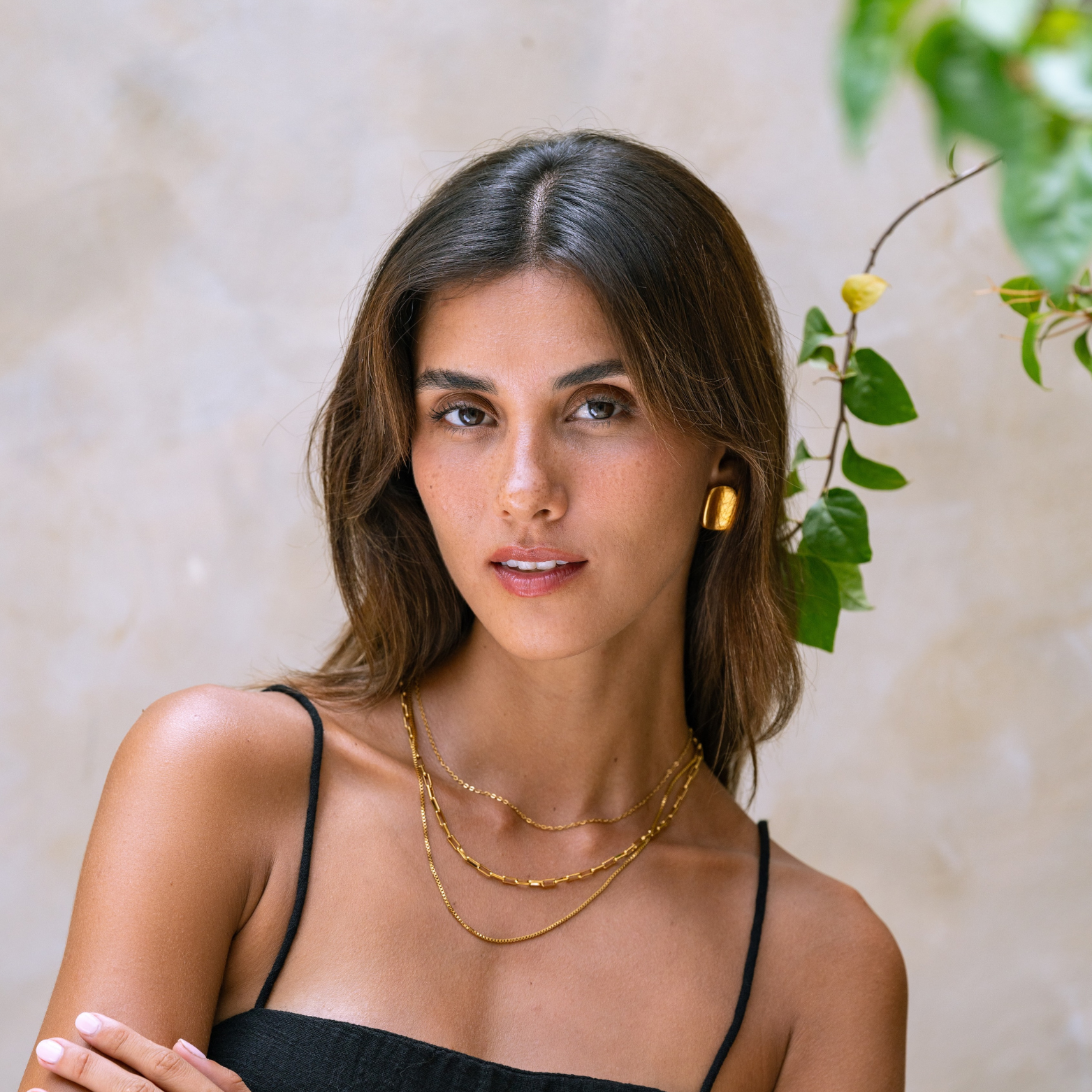 Polished Corner Earrings
