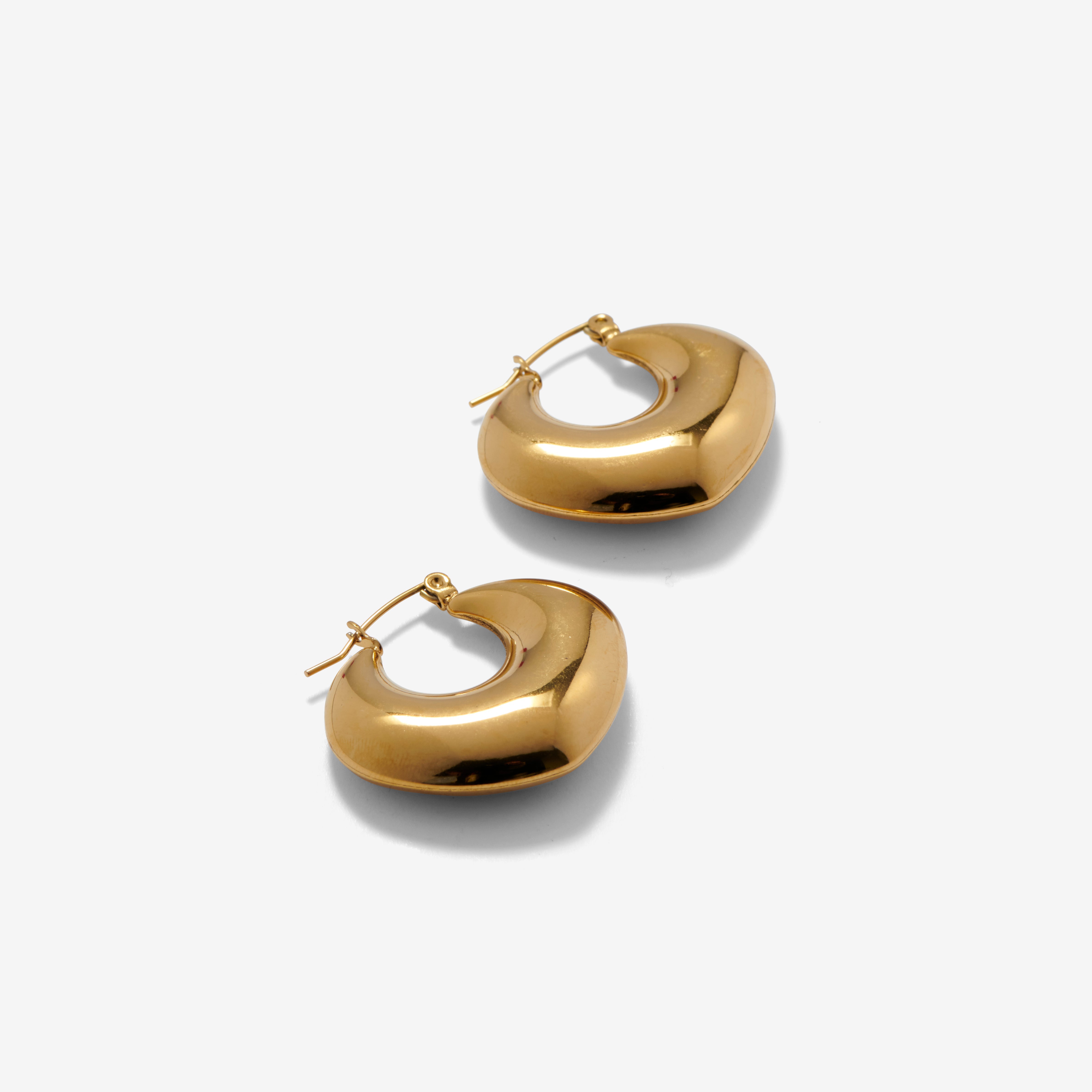 Three Point Hoop Earrings