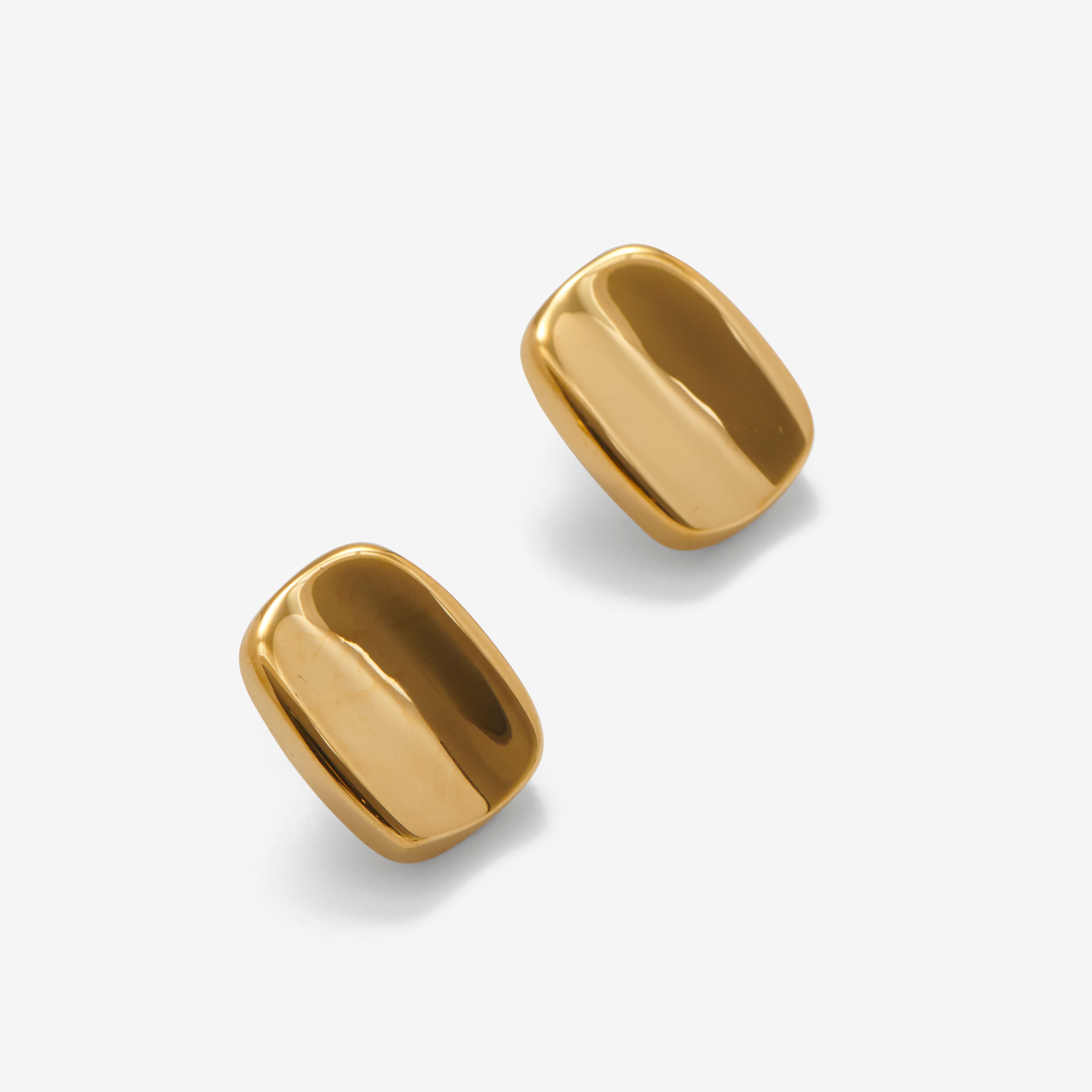Polished Corner Earrings