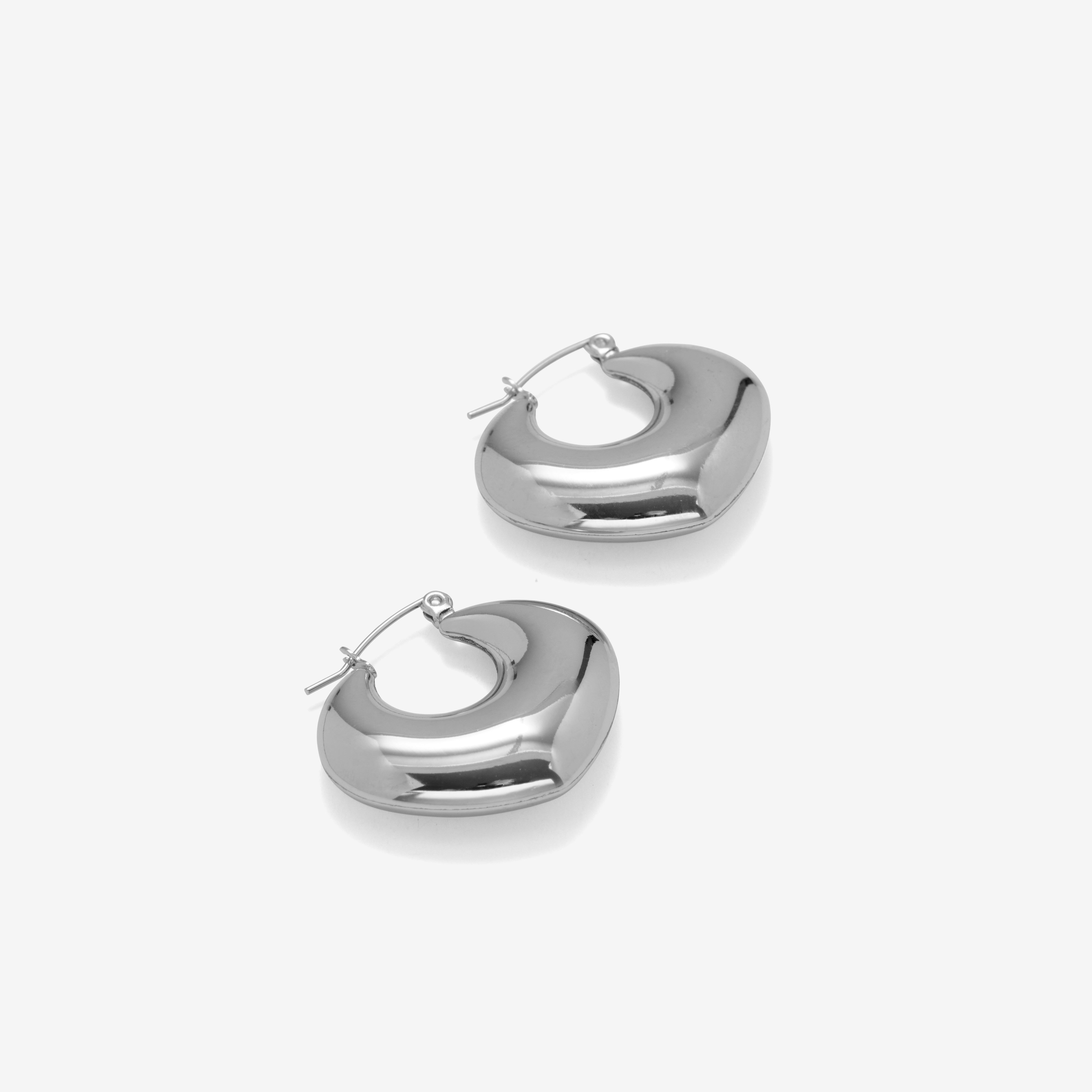Three Point Hoop Earrings