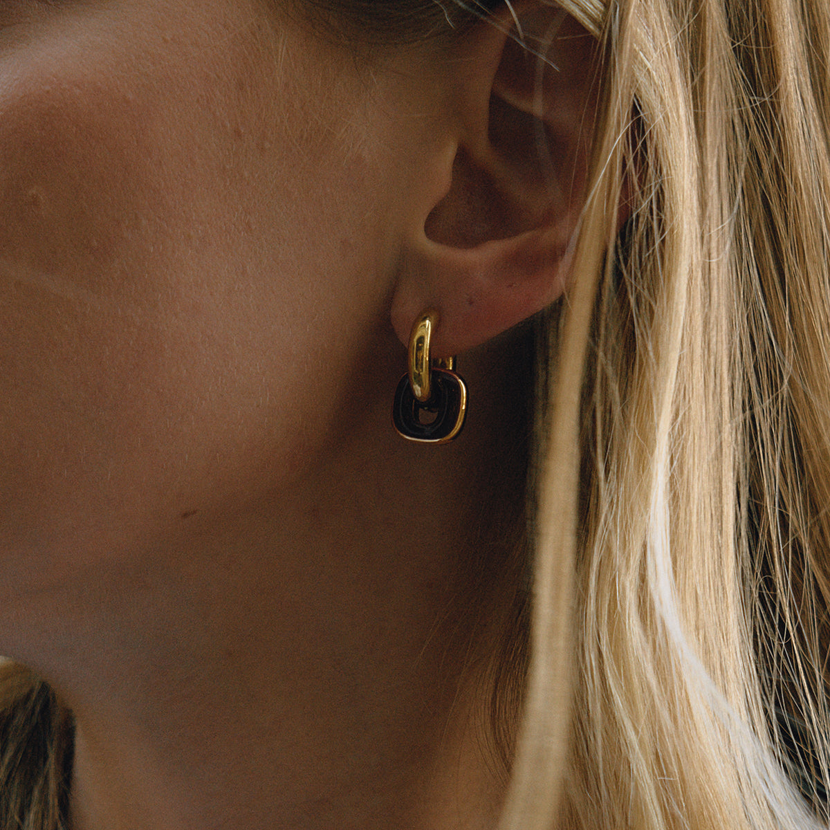 Color Pair Hoop Earrings