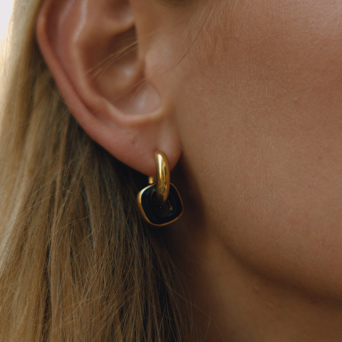 Color Pair Hoop Earrings