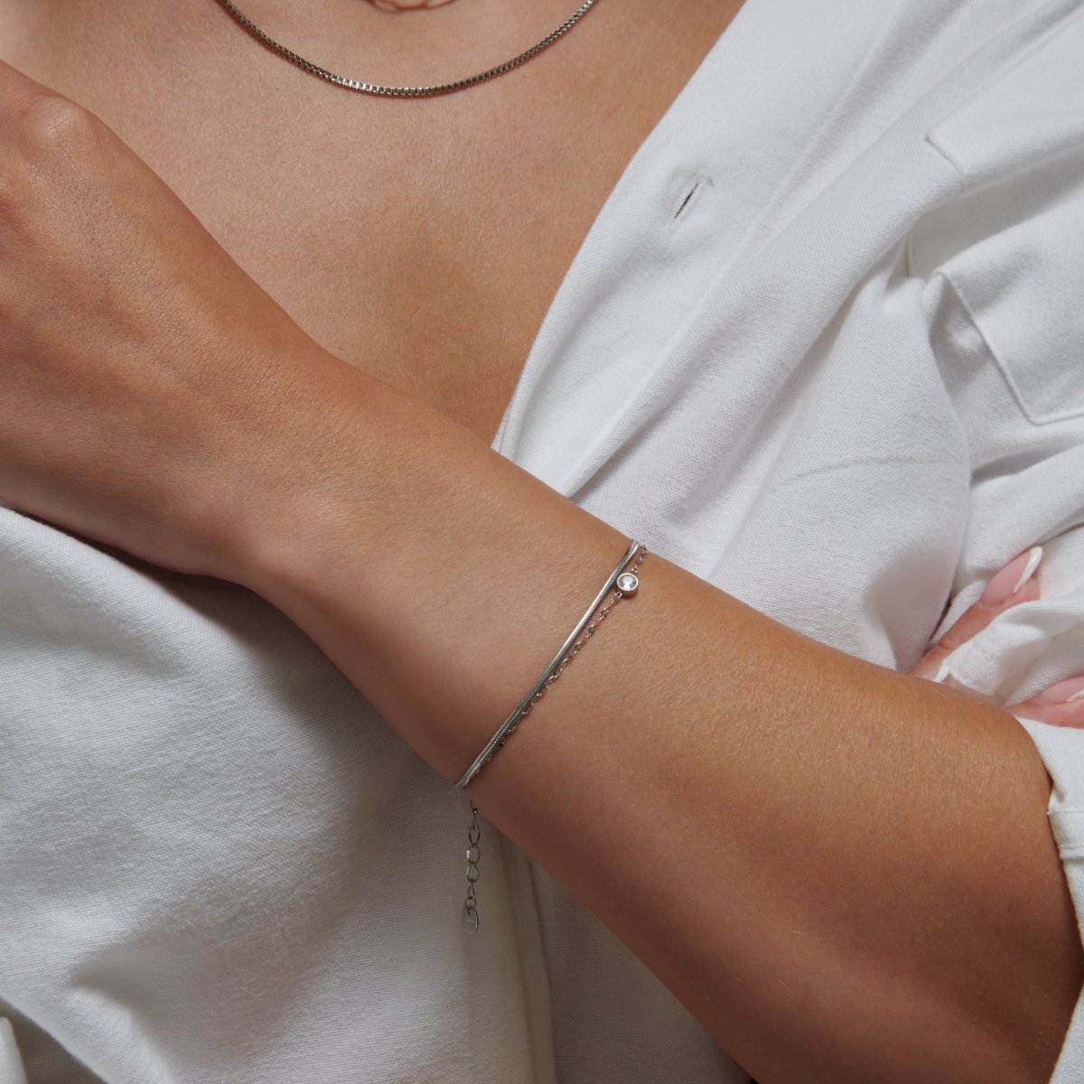 Dual Row Sparkle Bracelet
