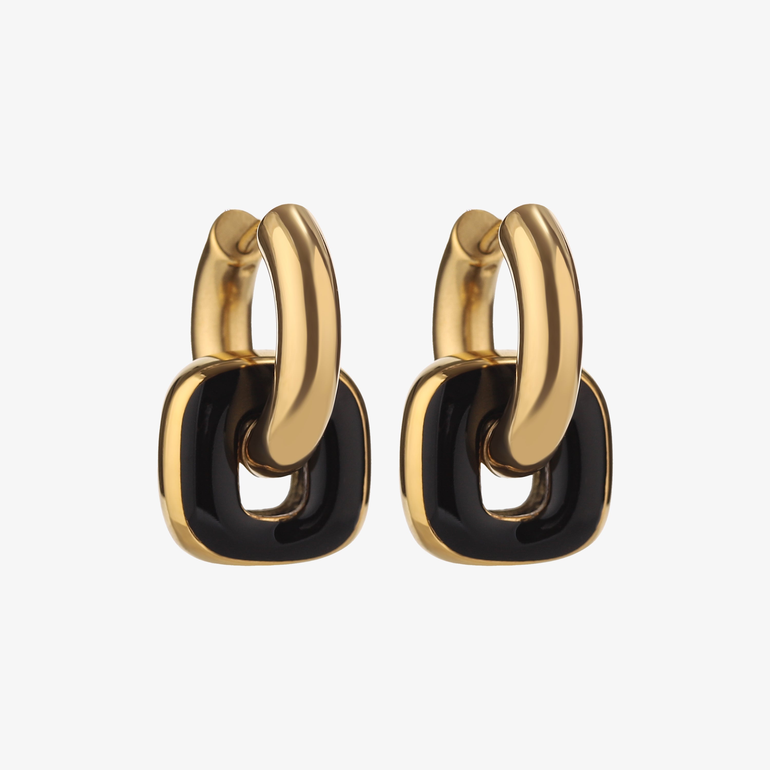 Color Pair Hoop Earrings