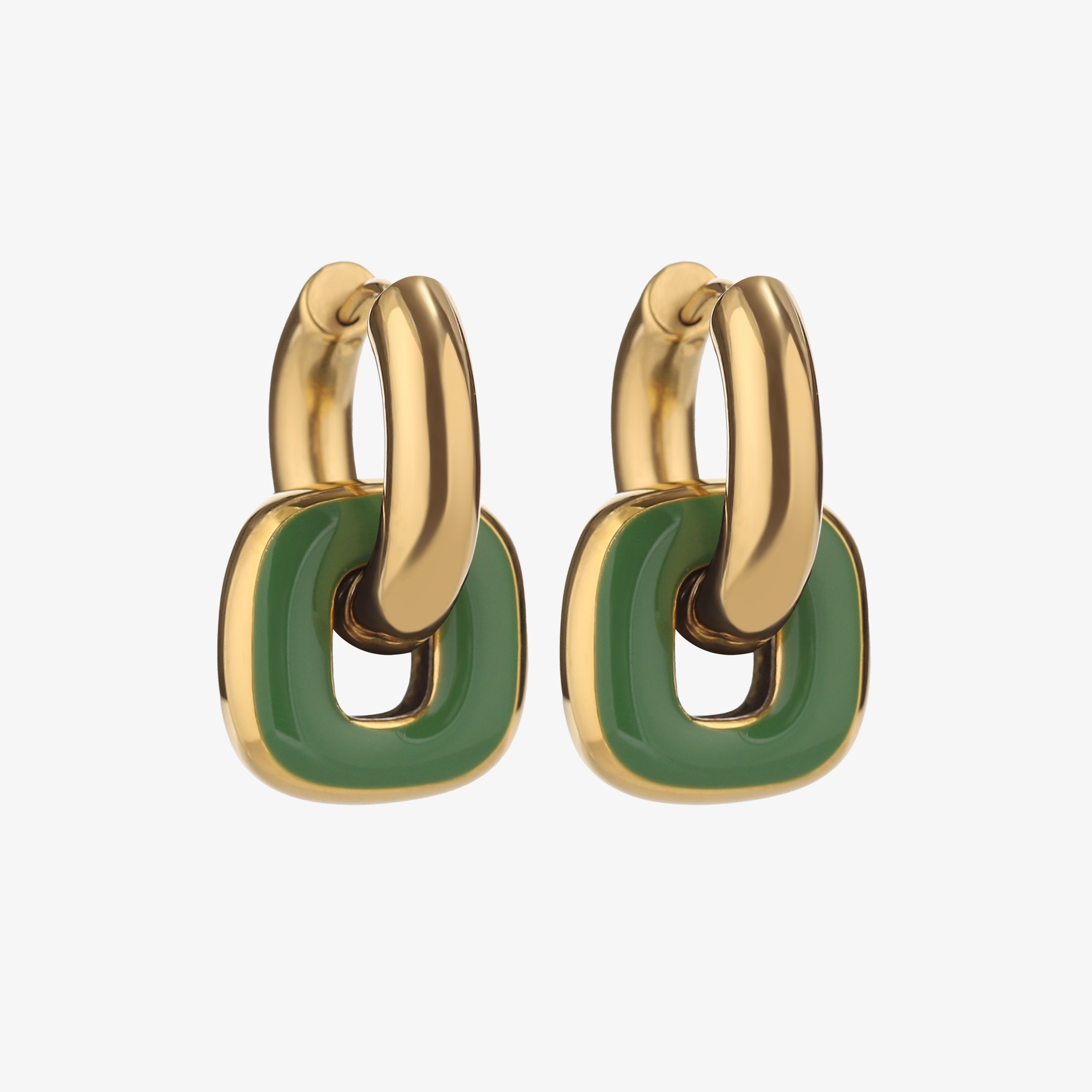 Color Pair Hoop Earrings