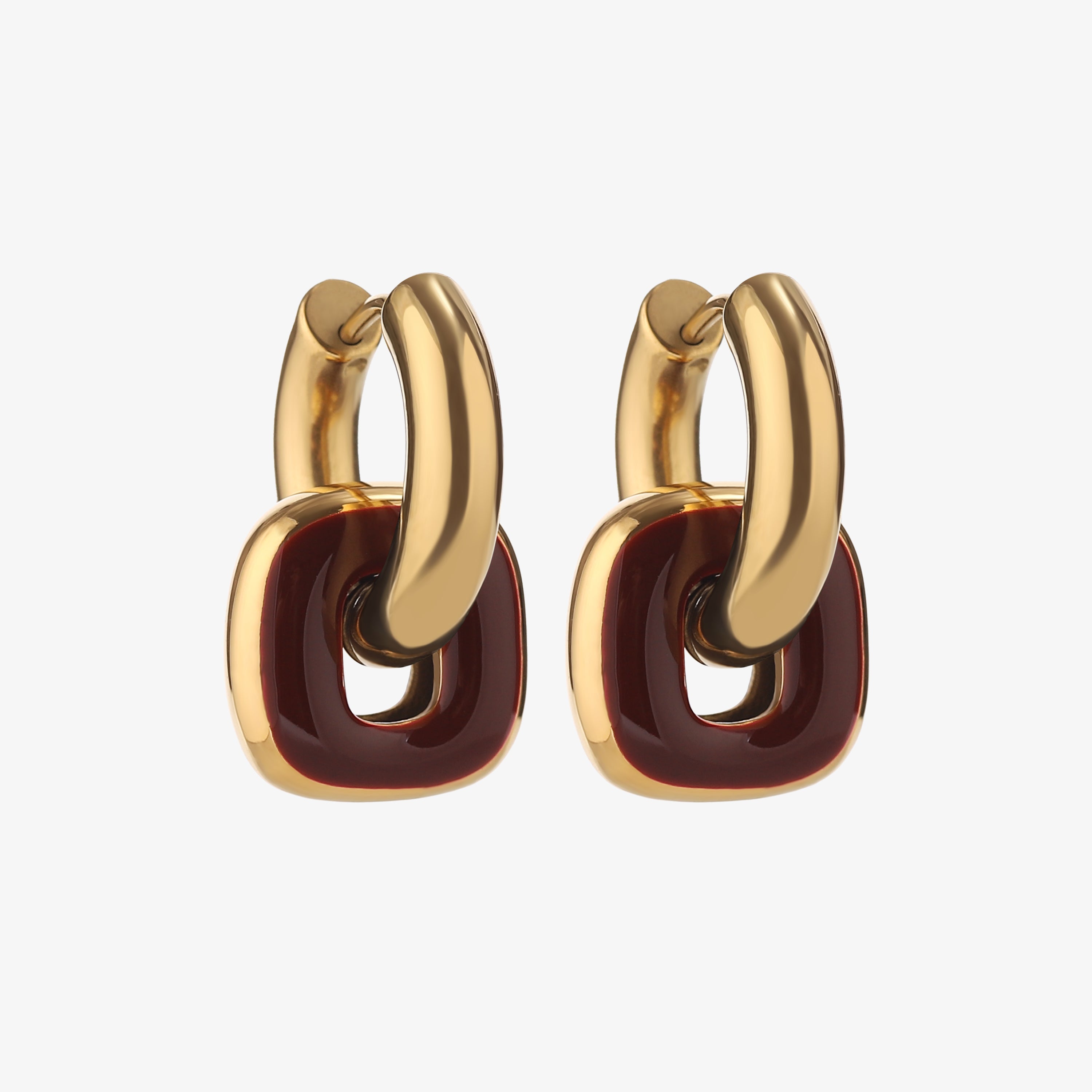 Color Pair Hoop Earrings