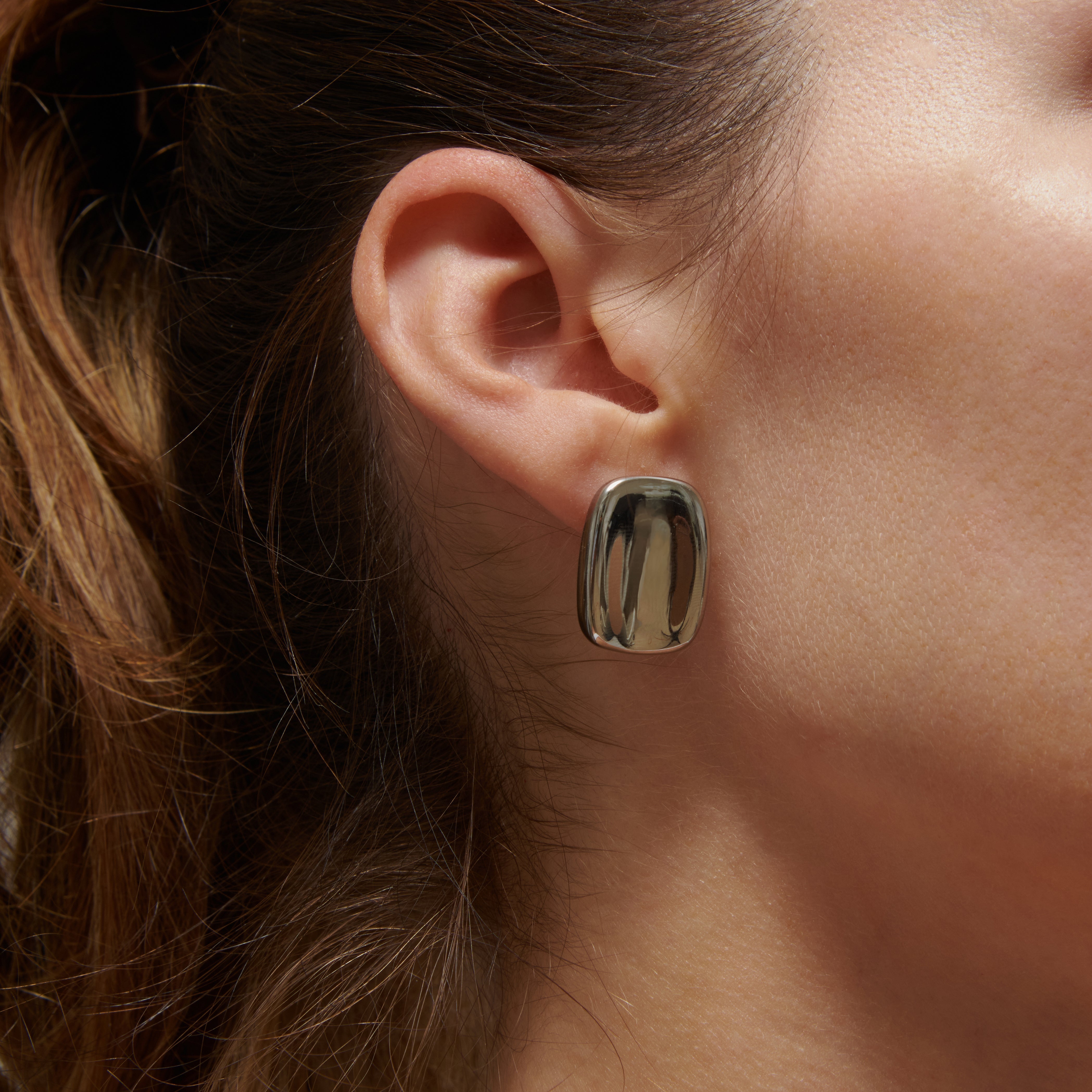 Polished Corner Earrings