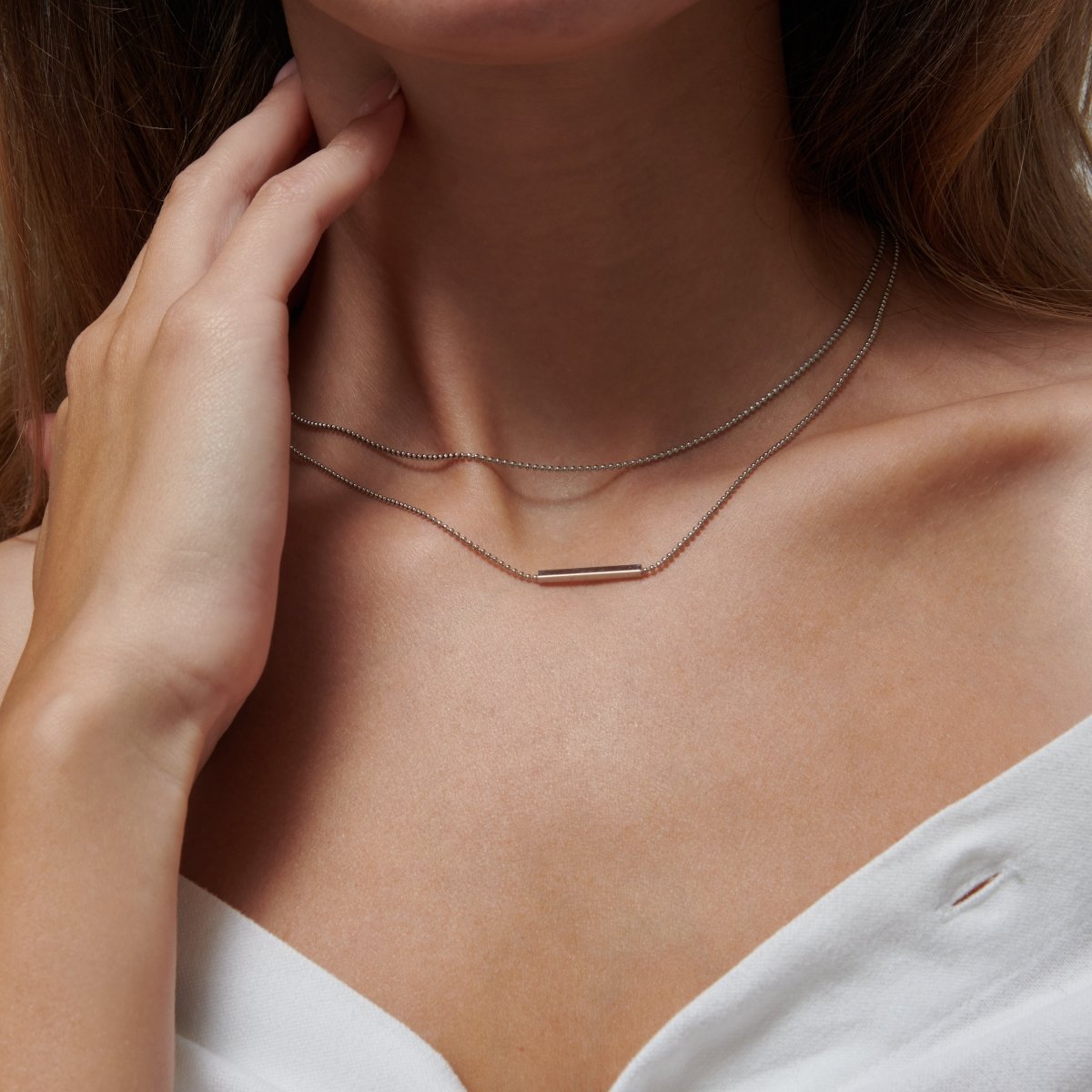 Clean Bar Pendant Necklace