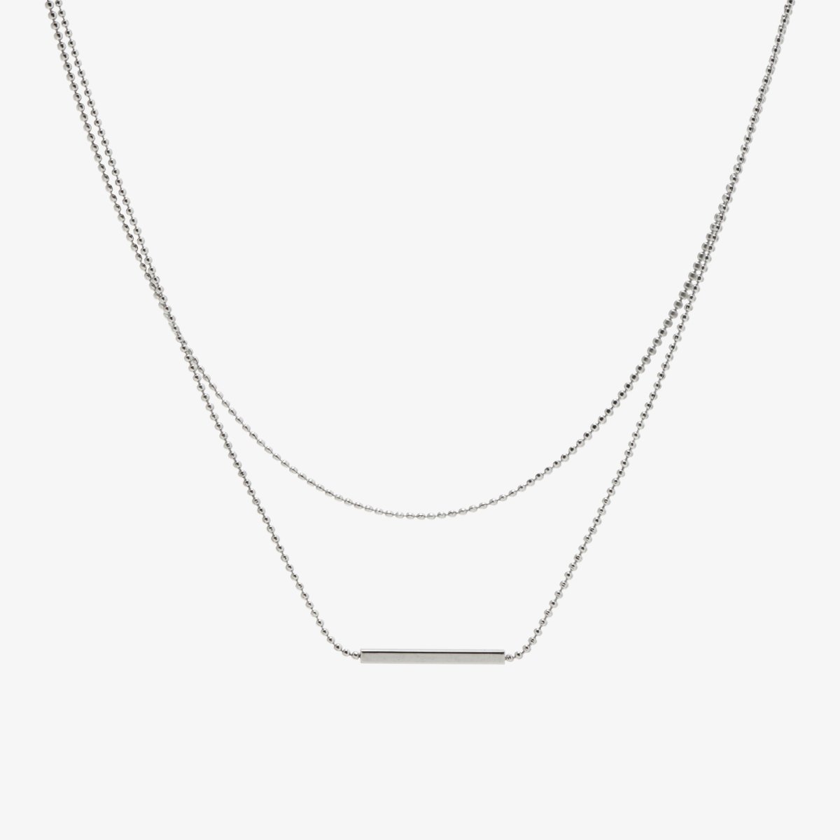 Clean Bar Pendant Necklace