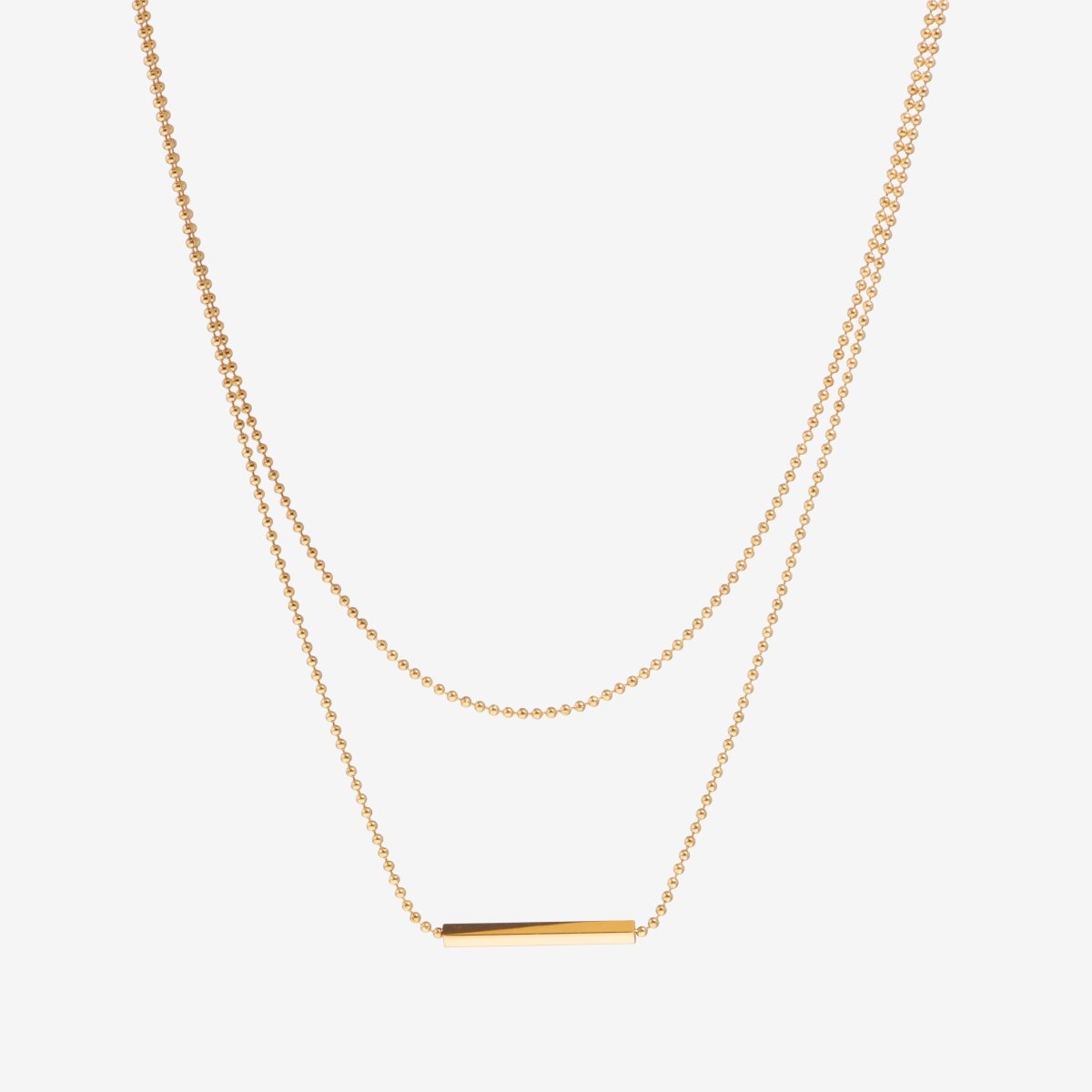 Clean Bar Pendant Necklace