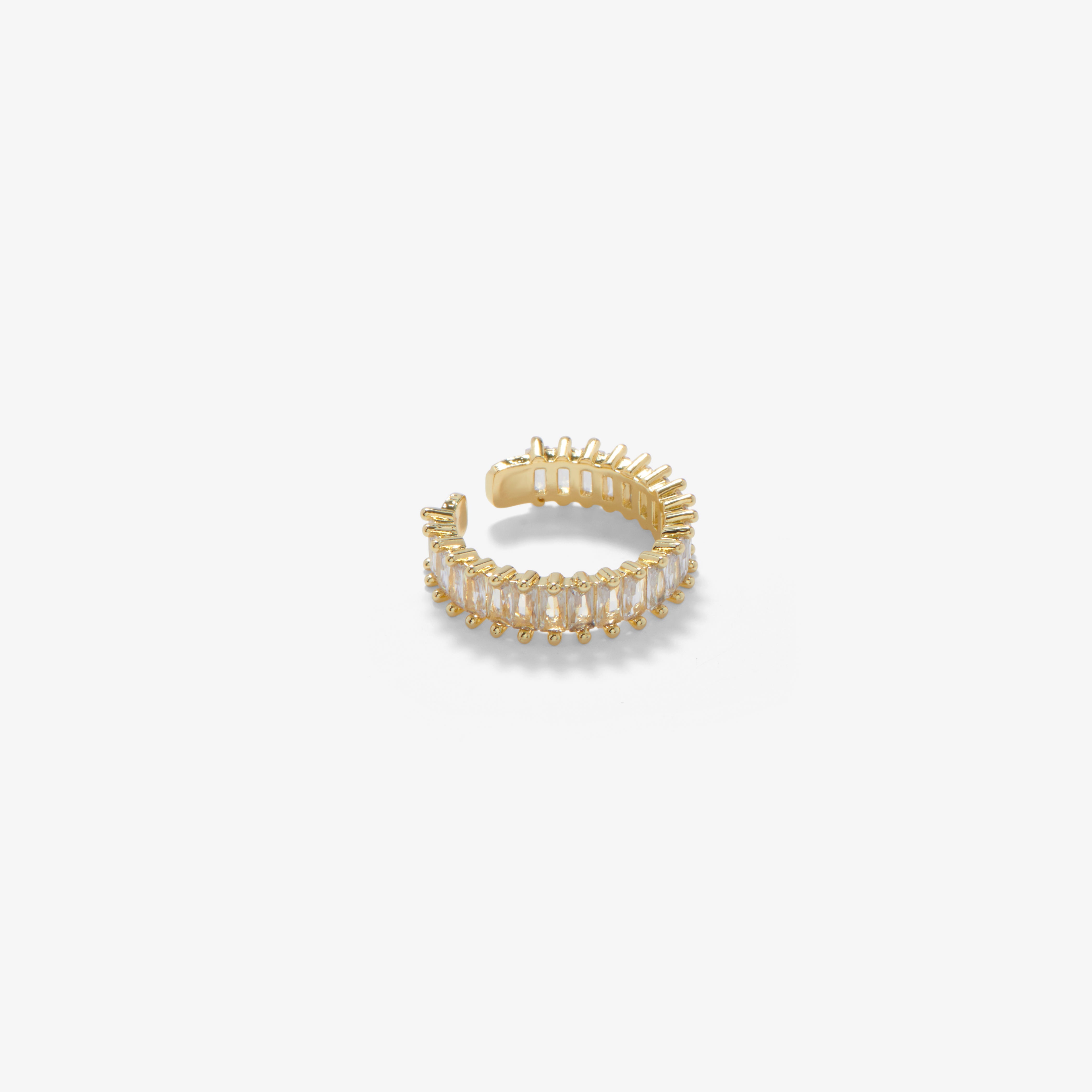 Pave Open Balance Cuff Ring