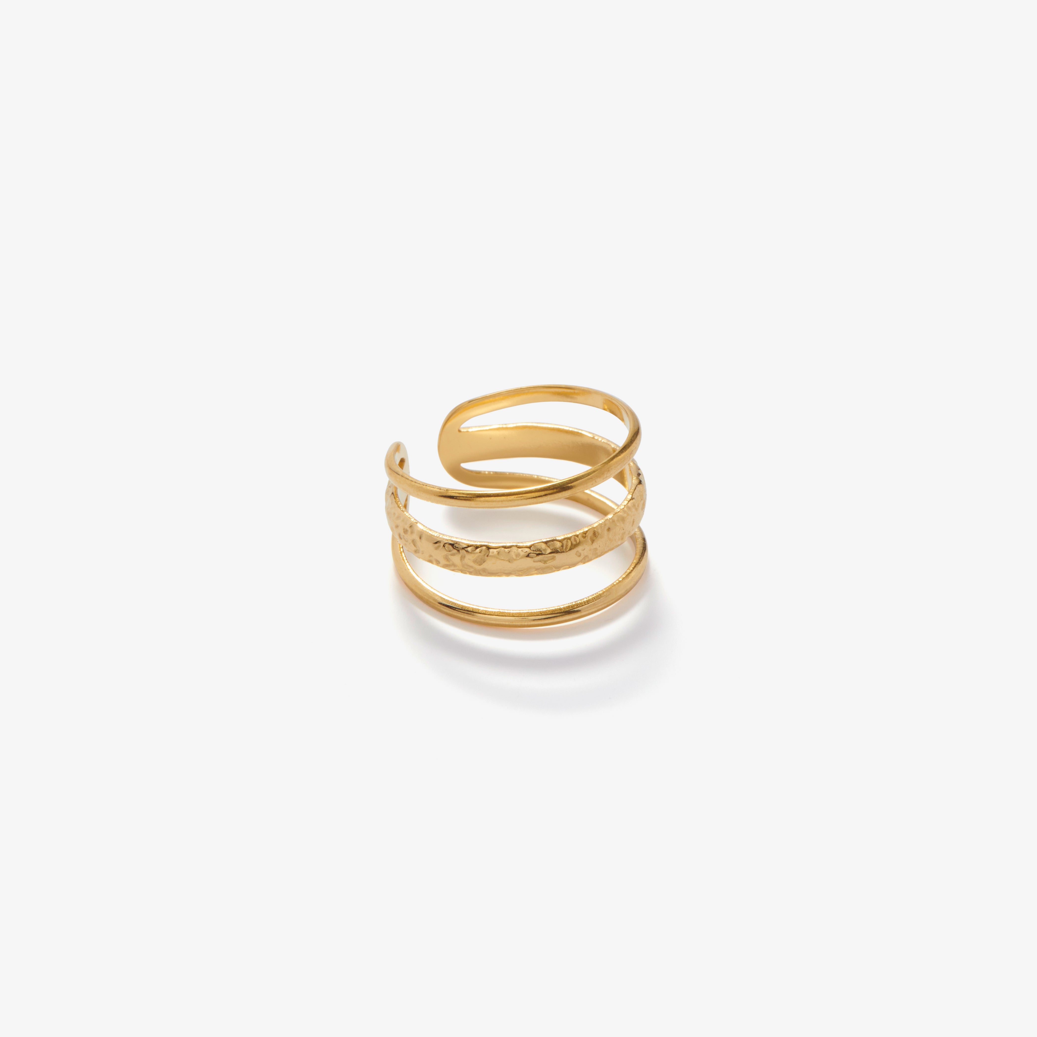 Triple Line Ring